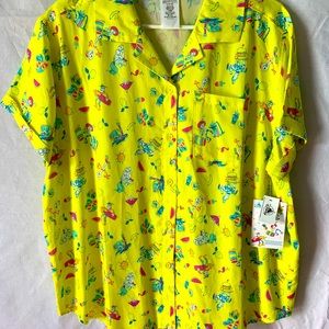 Disney Pixar Toy Story Summer Fun 2023 Women’s Woven Button Up
